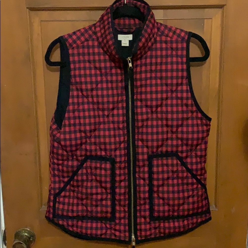 JCrew Buffalo Plaid Puffer Vest